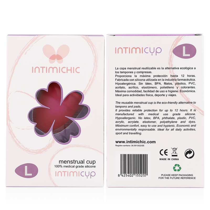 COPA MENSTRUAL SILICONA MEDICA - TALLA L