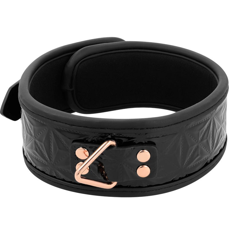 BLACK EDITION COLLAR CUERO CON FORRO DE NEOPRENO