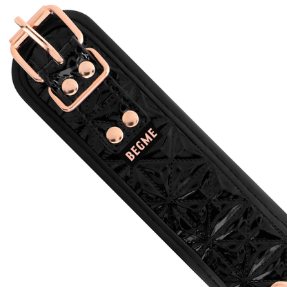 BLACK EDITION COLLAR CUERO CON FORRO DE NEOPRENO