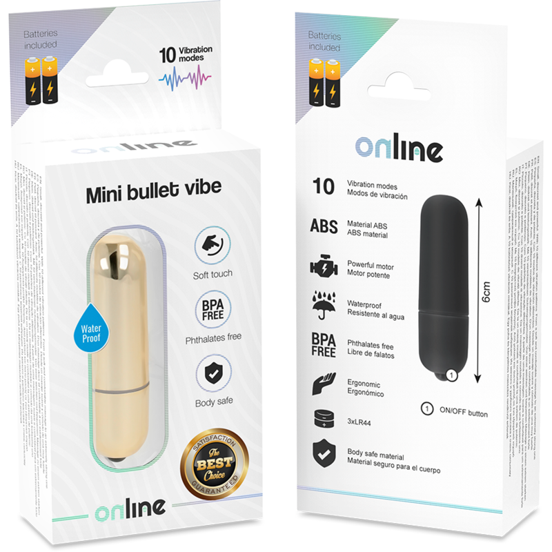 Mini Bala Vibradora ONLINE – Pequeña, Discreta y Potente