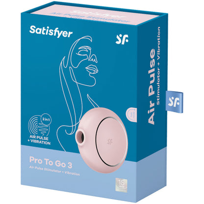 Satisfyer Pro To Go 3 – Estimulador compacto con Air Pulse + vibración