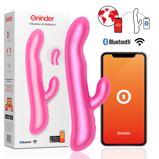 Oninder™ Rabbit & Rotation – Vibrador conejo con rotación + control por app