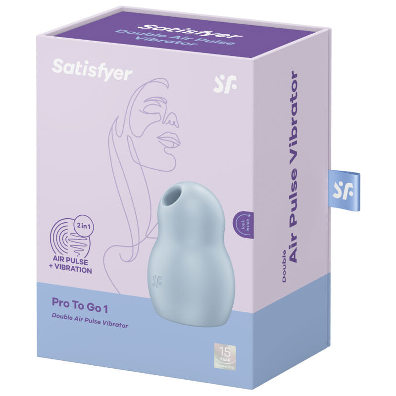 Satisfyer Pro To Go 1 – Estimulador portátil con Air Pulse + vibración
