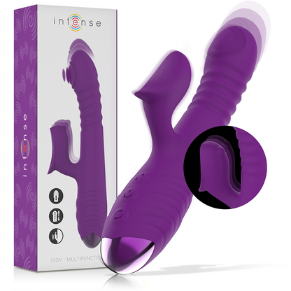 IGGY de INTENSE – Vibrador Multifunción con Movimiento Up & Down y Estimulador de Clítoris
