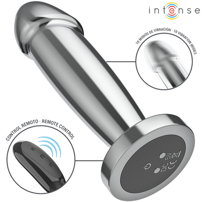 INTENSE Plug Anal Vibrador Talla S – Compacto, Potente y con Control Remoto