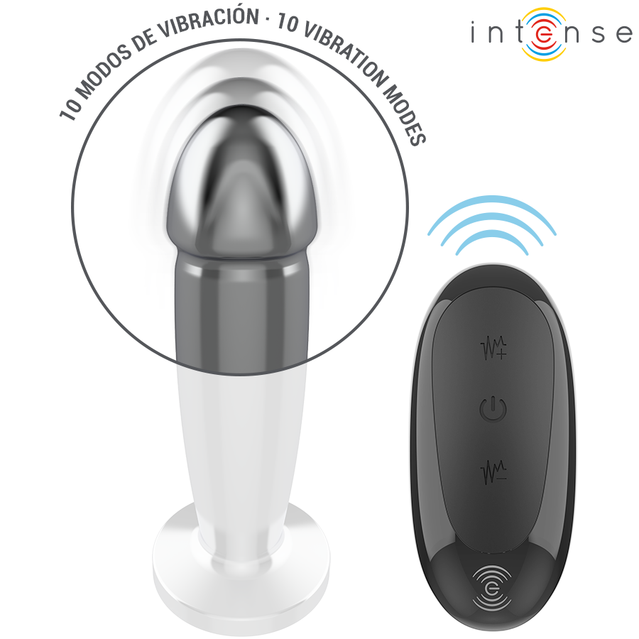 INTENSE Plug Anal Vibrador – Talla M con Control Remoto