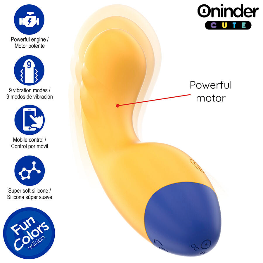 Vibrador ONINDER CUTE – Vibración, Ondas y Control Total desde tu Móvil