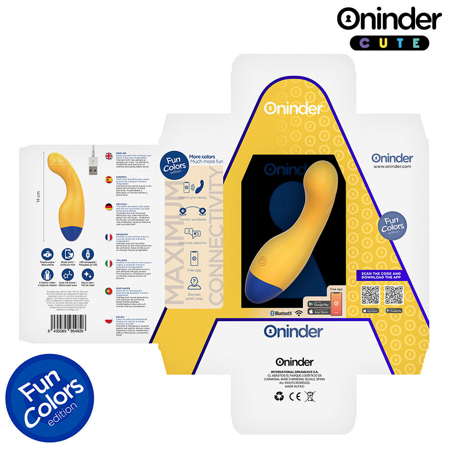Vibrador ONINDER CUTE – Vibración, Ondas y Control Total desde tu Móvil