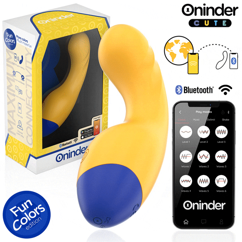 Vibrador ONINDER CUTE – Vibración, Ondas y Control Total desde tu Móvil