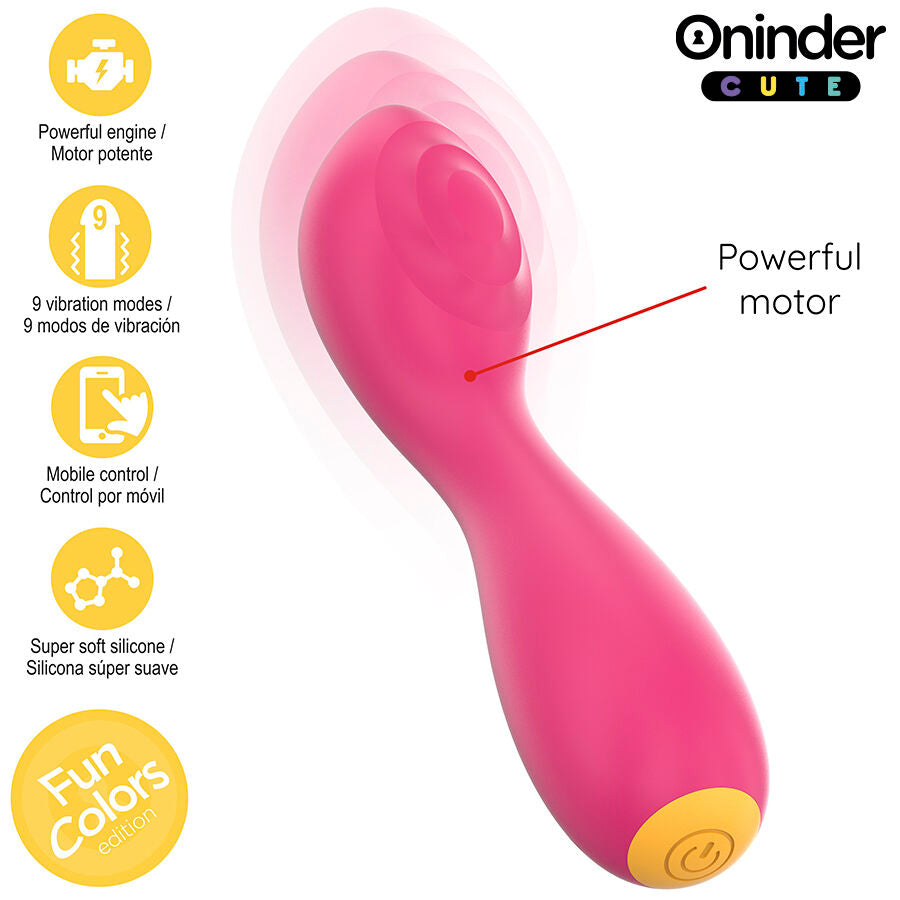 Vibrador ONINDER CUTE – Vibración, Ondas y Control Total desde tu Móvil