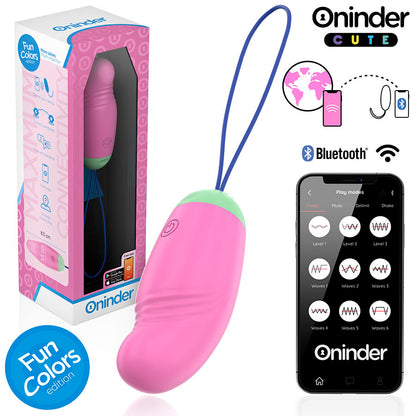 Huevo Vibrador ONINDER CUTE – Vibración, Ondas y Control Total desde tu Móvil