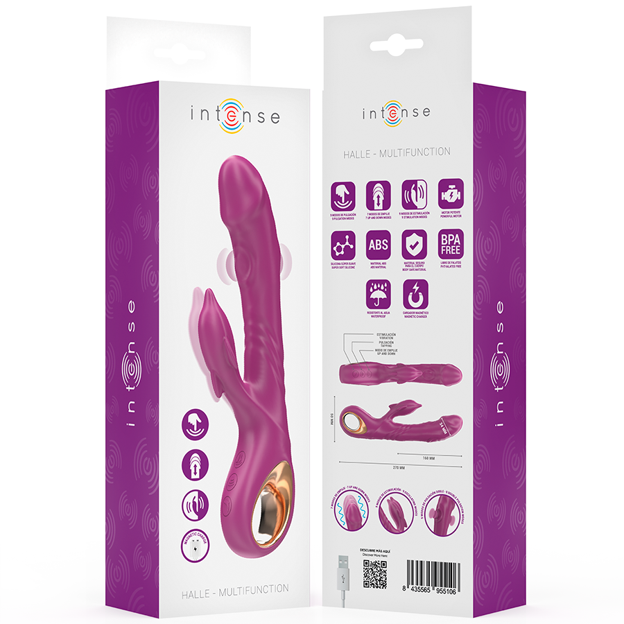 Vibrador HALLE de INTENSE – Con Lengua Estimuladora en Forma de Delfín