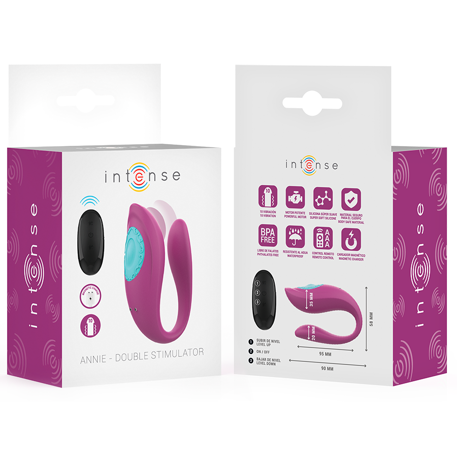 Vibrador ANNIE de INTENSE – Estimulación Dual con Diseño en Forma de U
