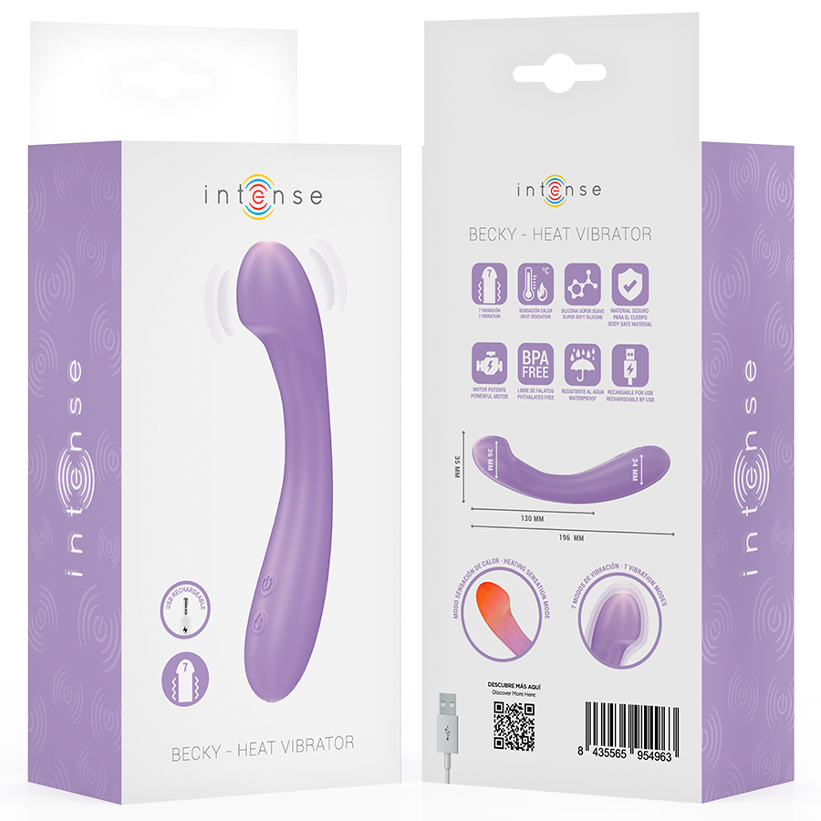 Vibrador BECKY de INTENSE – Con Función Calefactable y 7 Modos de Vibración