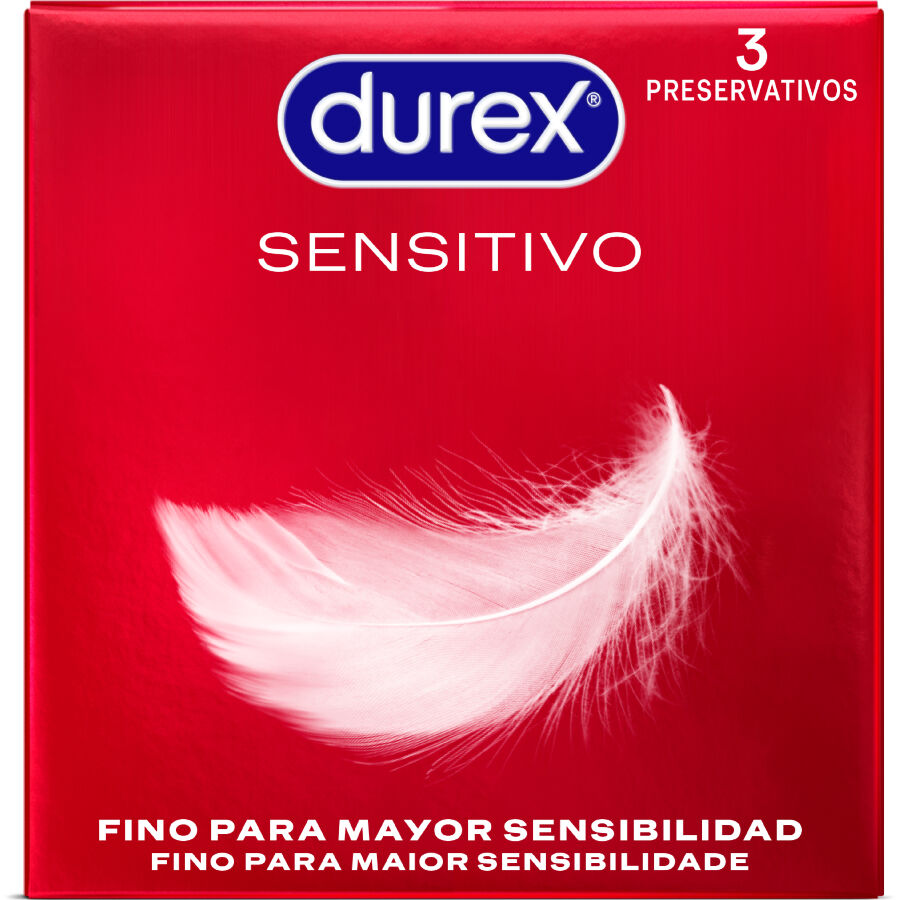 DUREX - PRESERVATIVOS SENSITIVO 3 UNIDADES