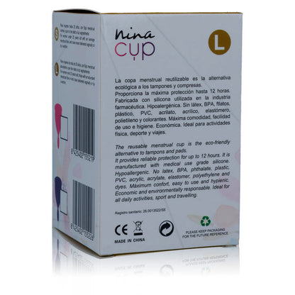 COPA MENSTRUAL ROSA - TALLA L