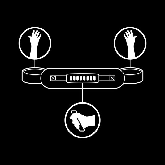 FETISH SUBMISSIVE - ESPOSAS CON TIRADOR CON FORRO DE NEOPRENO