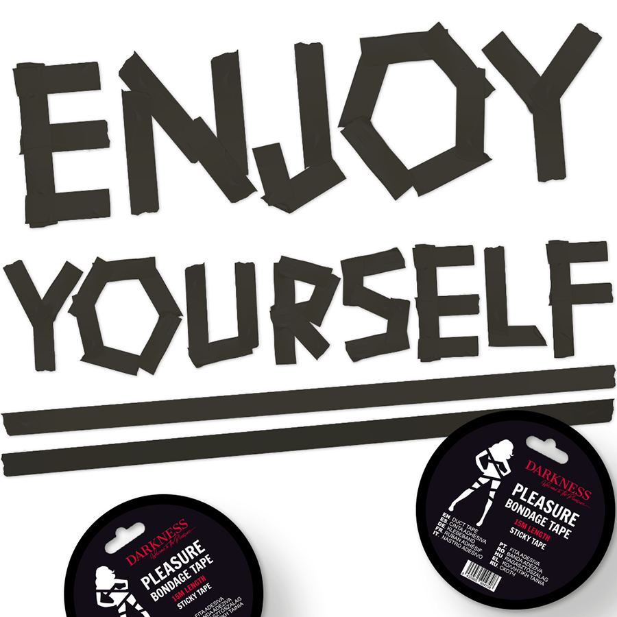 CINTA PARA BONDAGE NEGRO ADHESIVA 15M