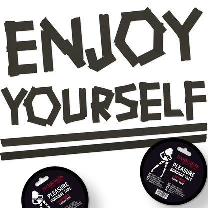 CINTA PARA BONDAGE NEGRO ADHESIVA 15M