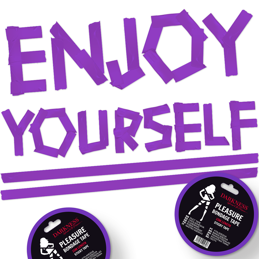 CINTA PARA BONDAGE LILA ADHESIVA 15M