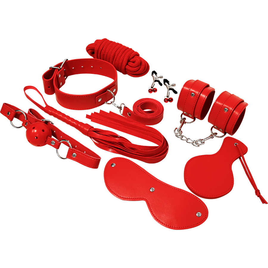 BDSM FETISH KIT SERIE ROJO