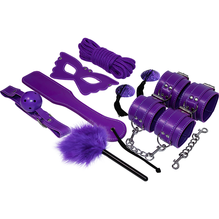 BDSM FETISH KIT SERIE MORADO